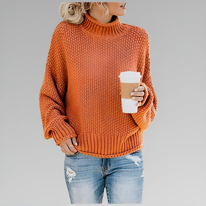 Betty | Women Oversized Mock Neck Sweater