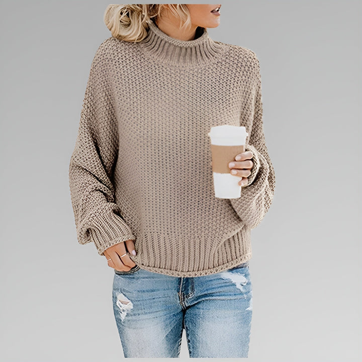 Betty | Women Oversized Mock Neck Sweater