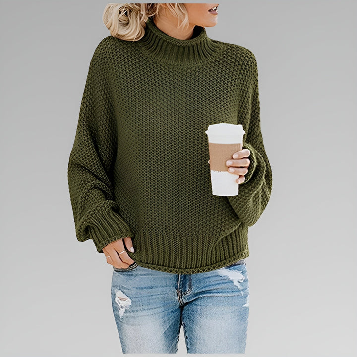 Betty | Women Oversized Mock Neck Sweater