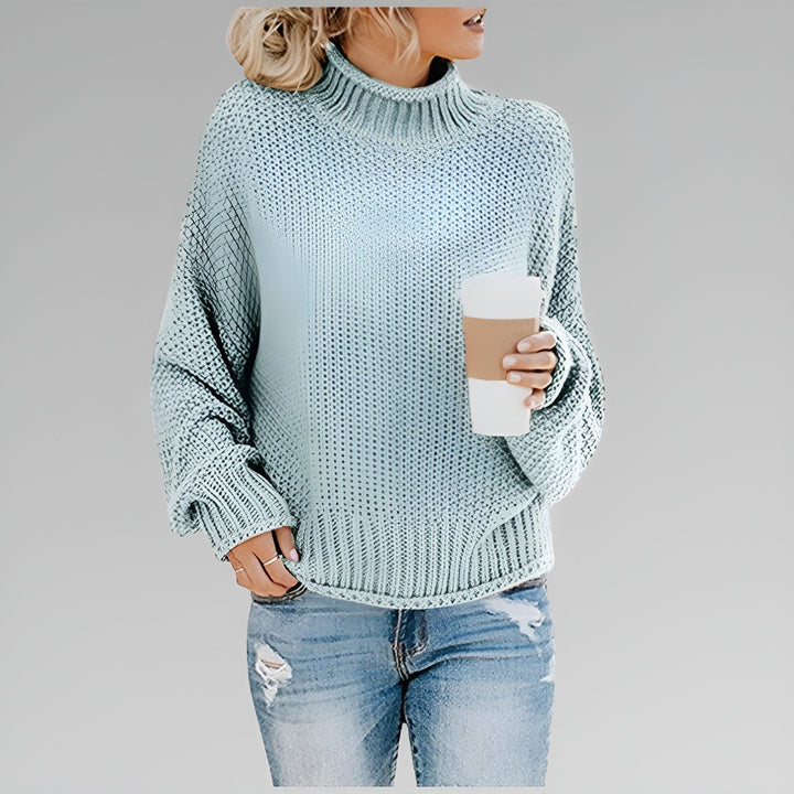 Betty | Women Oversized Mock Neck Sweater