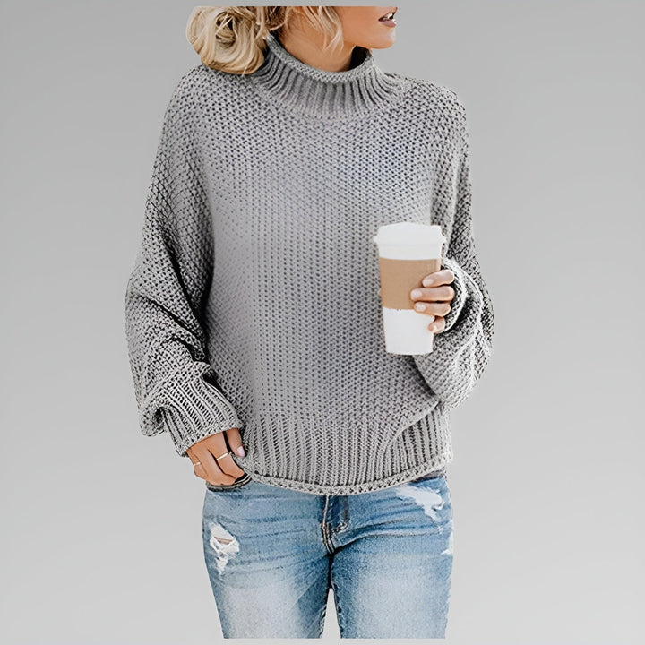 Betty | Women Oversized Mock Neck Sweater