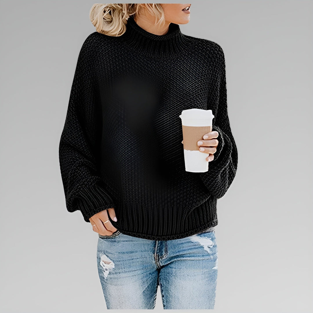 Betty | Women Oversized Mock Neck Sweater