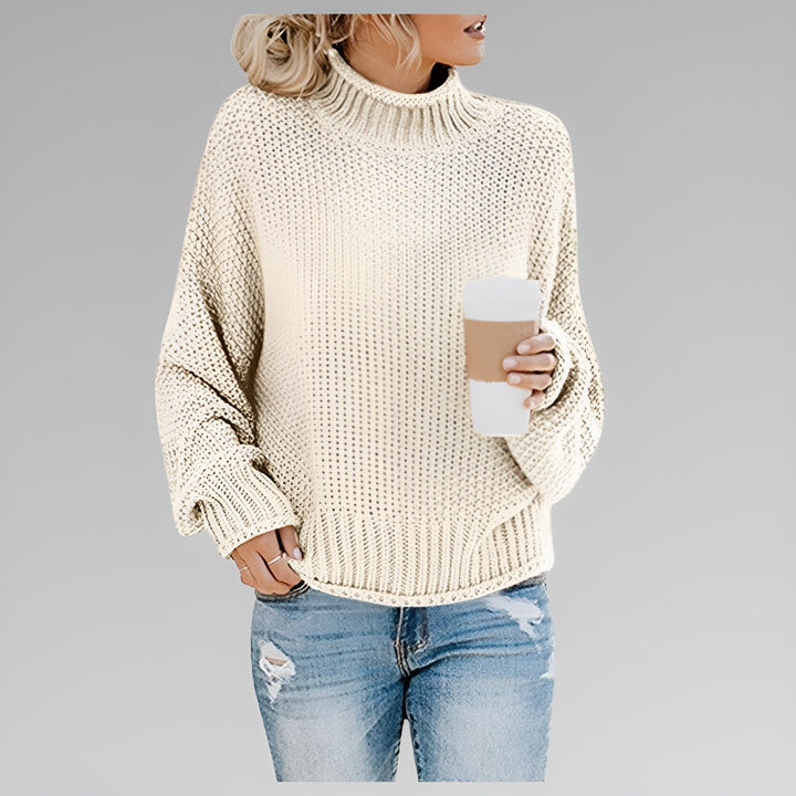 Betty | Women Oversized Mock Neck Sweater