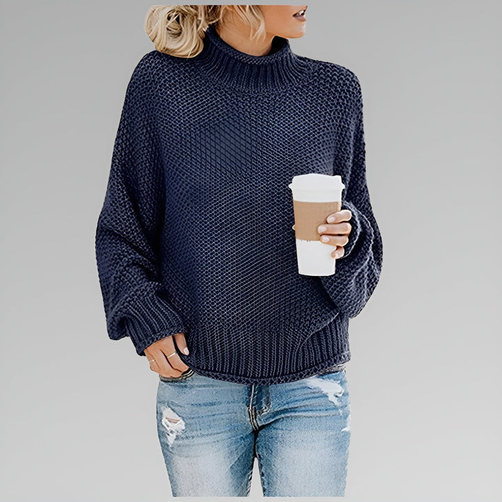 Betty | Women Oversized Mock Neck Sweater