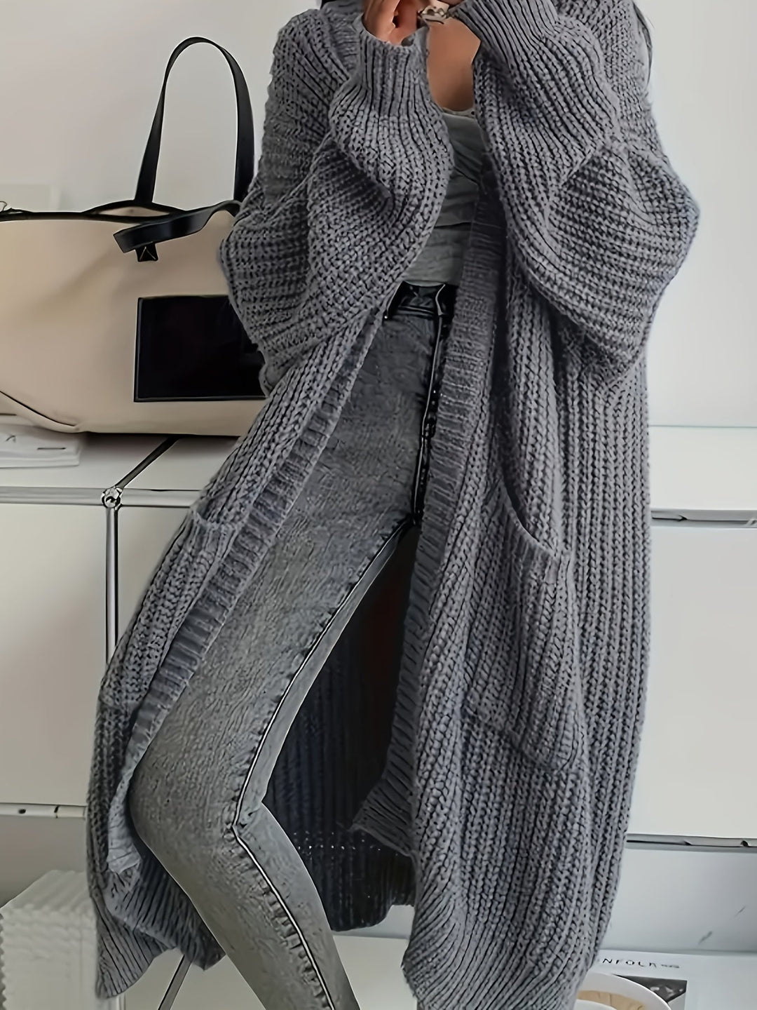 Kjersti | Women Chunky Knit Longline Cardigan