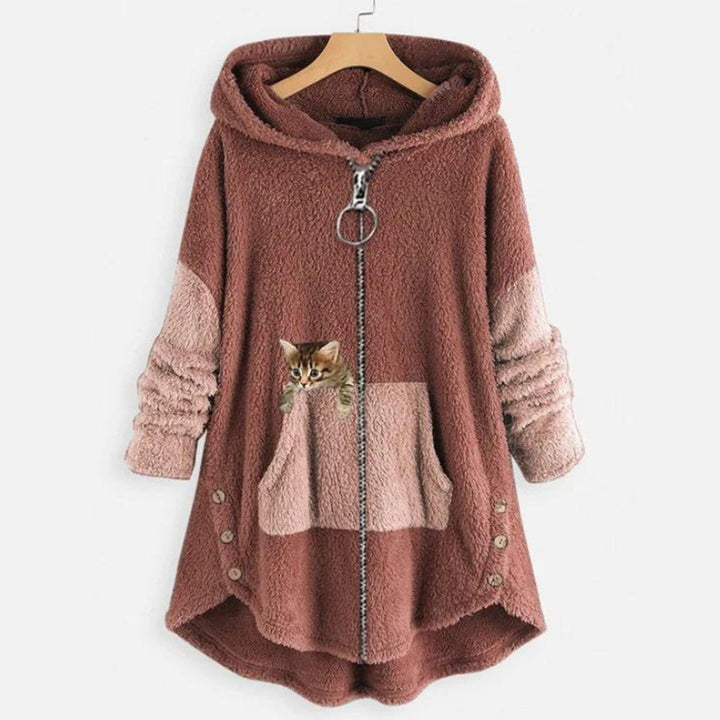 Ula | Women Hooded Cat Fluffy Jacket