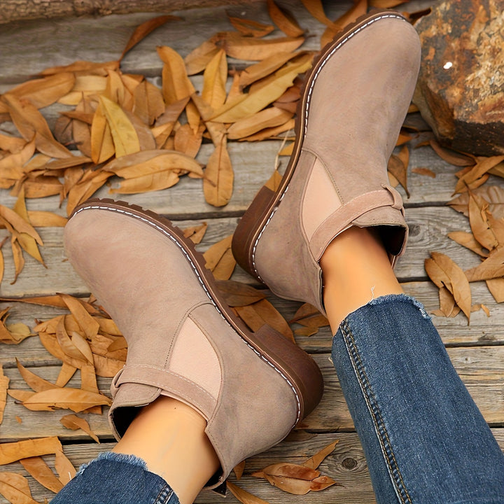 Carol | Women Buckle Chelsea Ankle Boots