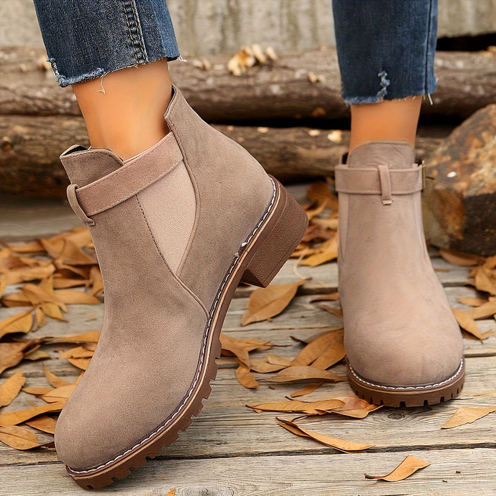 Carol | Women Buckle Chelsea Ankle Boots