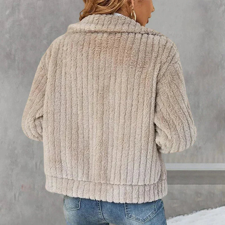 Yana | Women Zip Collar Fluffy Jacket