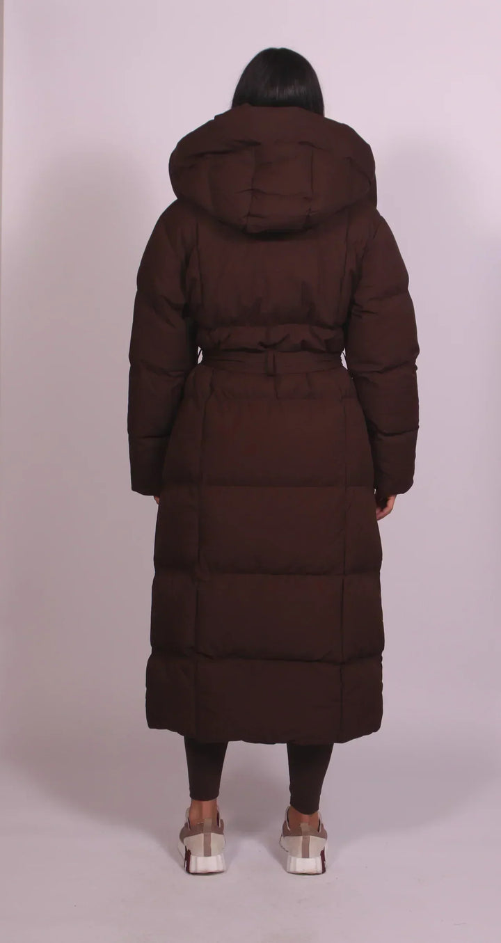 Peta | Women Belted Longline Padded Jacket