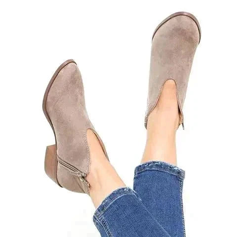 Donna | Women Side Zip Ankle Booties