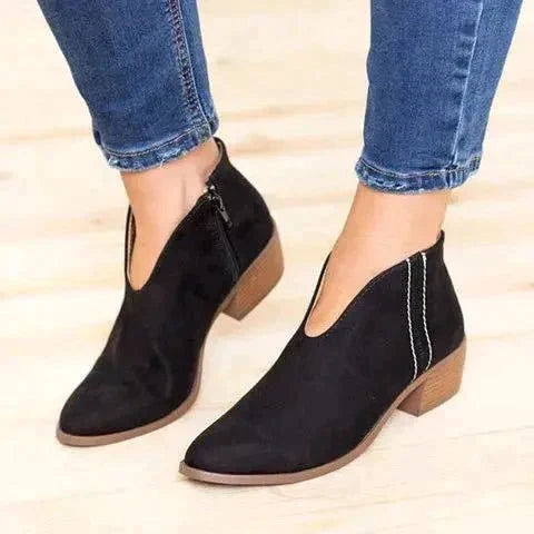 Donna | Women Side Zip Ankle Booties