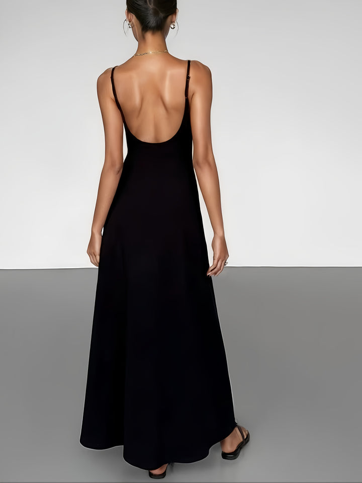 Clio | Women Backless Spaghetti Strap Maxi Dress