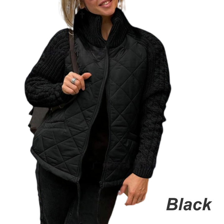 Amy | Women Quilted Knit Zip Padded Jacket