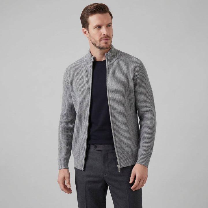 Grant | Men Ribbed Zip Cardigan