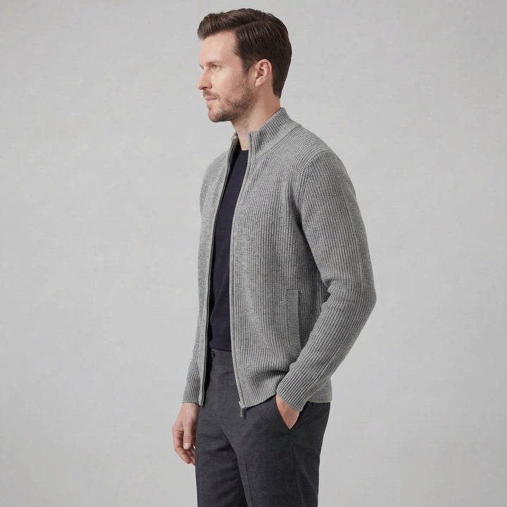 Grant | Men Ribbed Zip Cardigan