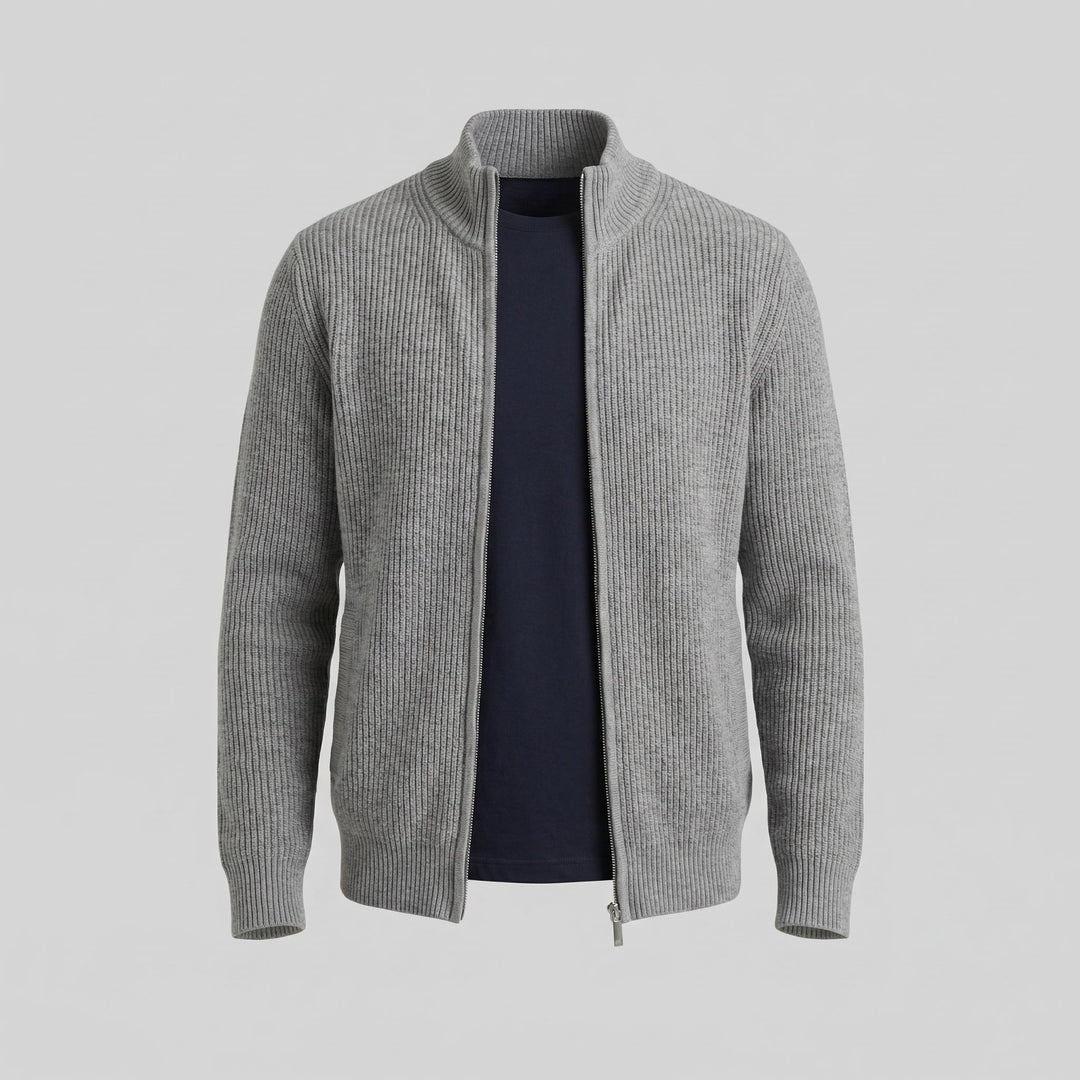 Grant | Men Ribbed Zip Cardigan