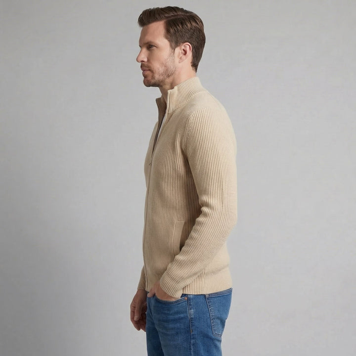 Grant | Men Ribbed Zip Cardigan