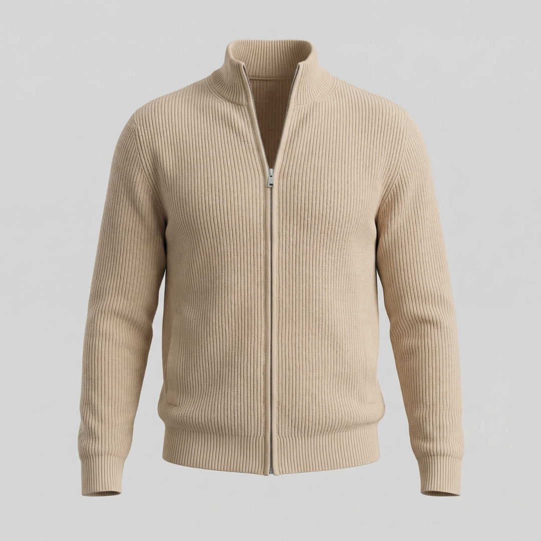 Grant | Men Ribbed Zip Cardigan