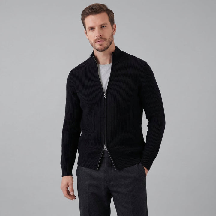 Grant | Men Ribbed Zip Cardigan
