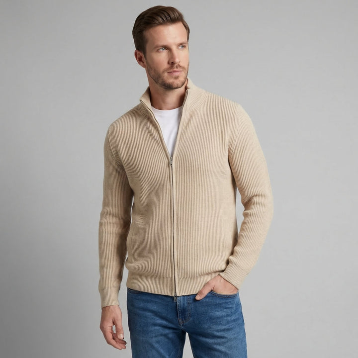 Grant | Men Ribbed Zip Cardigan