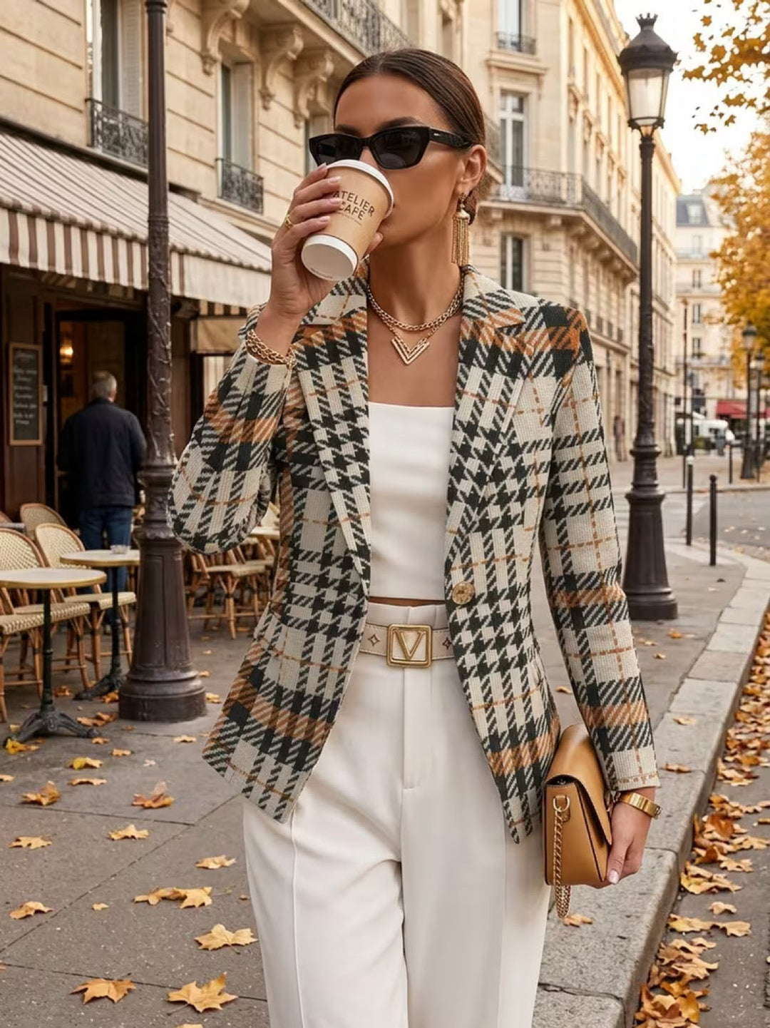 Gunn | Women Plaid Blazer