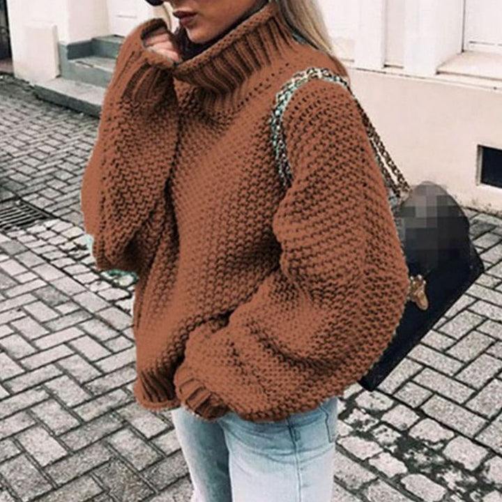 Rosa | Women Oversized Chunky Turtleneck Sweater