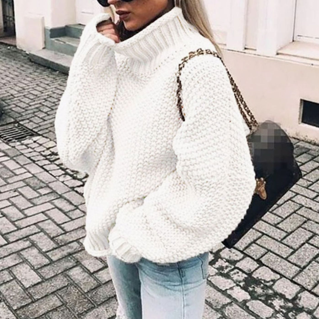 Rosa | Women Oversized Chunky Turtleneck Sweater