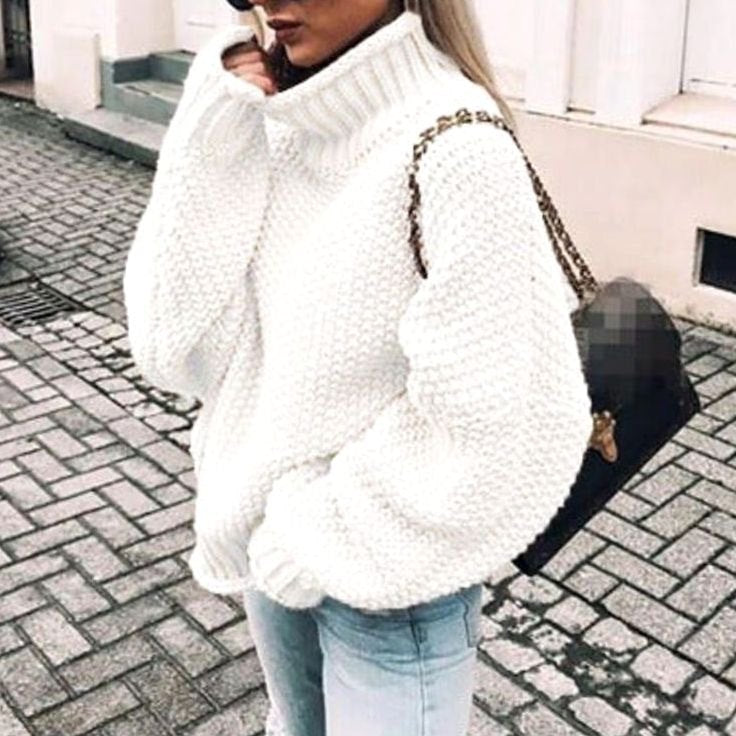Rosa | Women Oversized Chunky Turtleneck Sweater