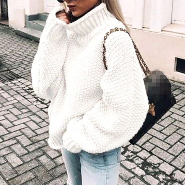 Rosa | Women Oversized Chunky Turtleneck Sweater