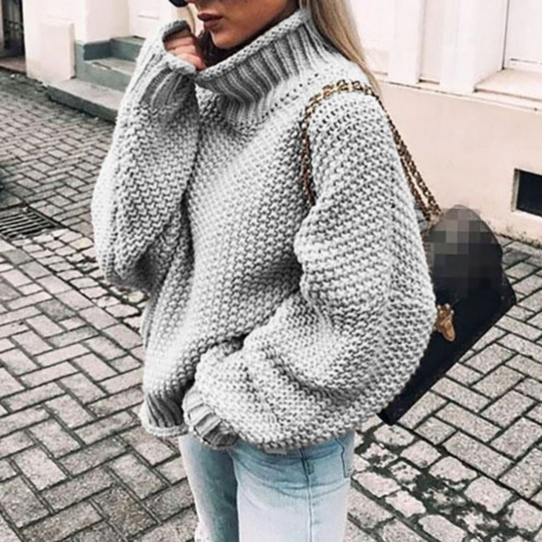 Rosa | Women Oversized Chunky Turtleneck Sweater
