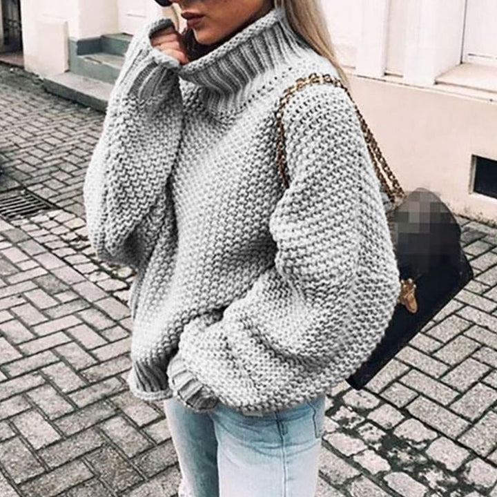 Rosa | Women Oversized Chunky Turtleneck Sweater