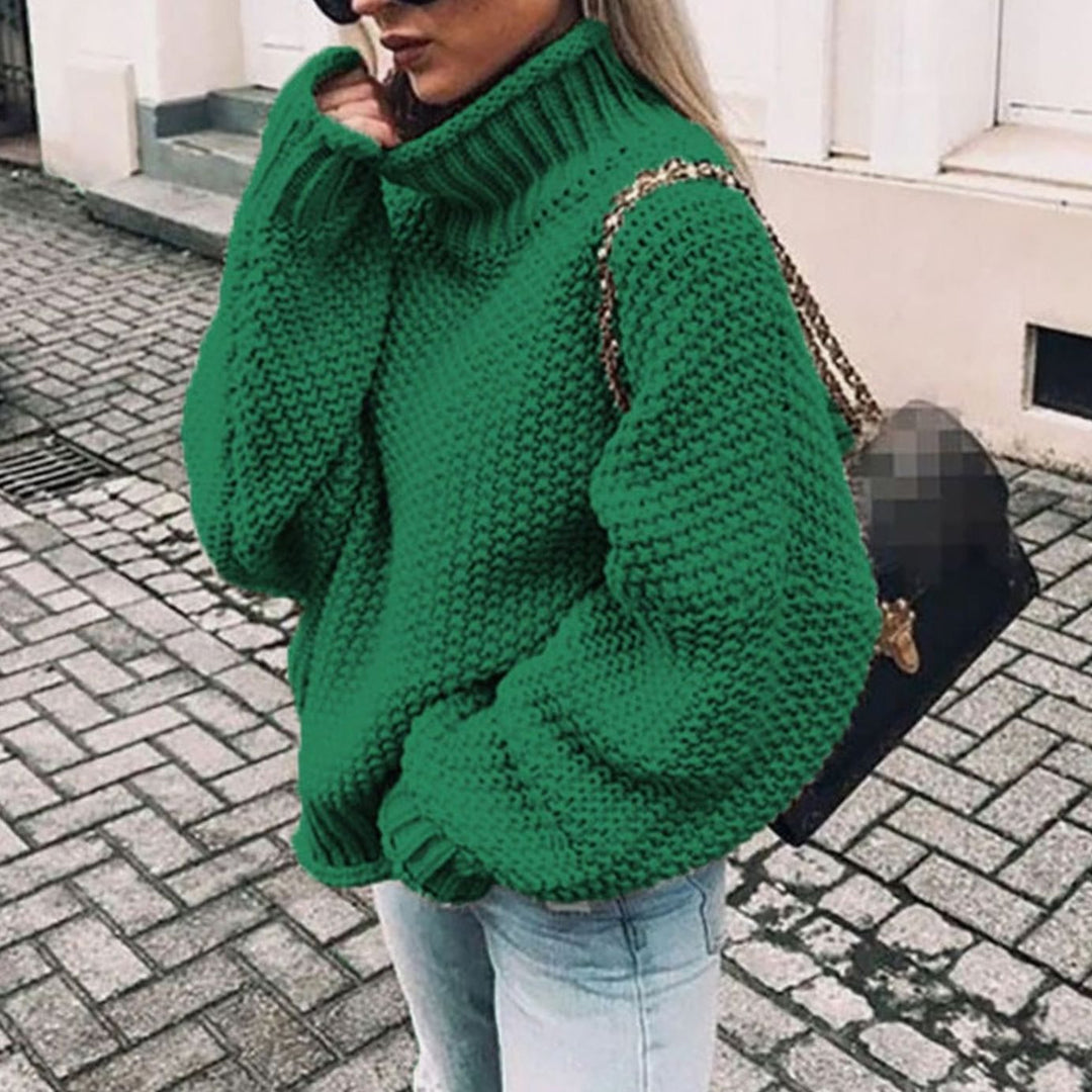 Rosa | Women Oversized Chunky Turtleneck Sweater