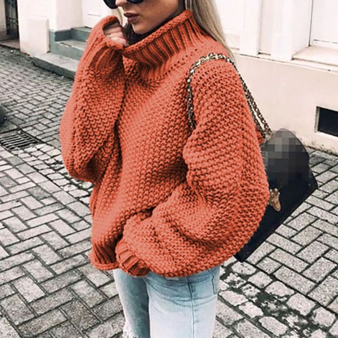 Rosa | Women Oversized Chunky Turtleneck Sweater