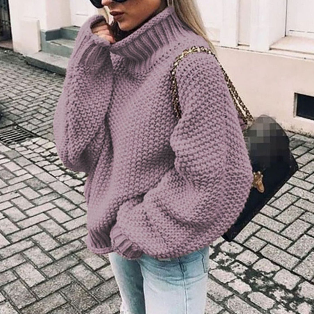 Rosa | Women Oversized Chunky Turtleneck Sweater