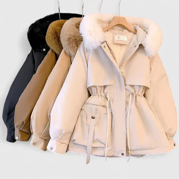 Vita | Women Hooded Drawstring Parka Coat