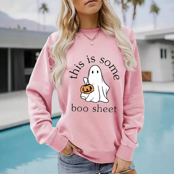Sissy | Women Ghost Graphic Holiday Sweater