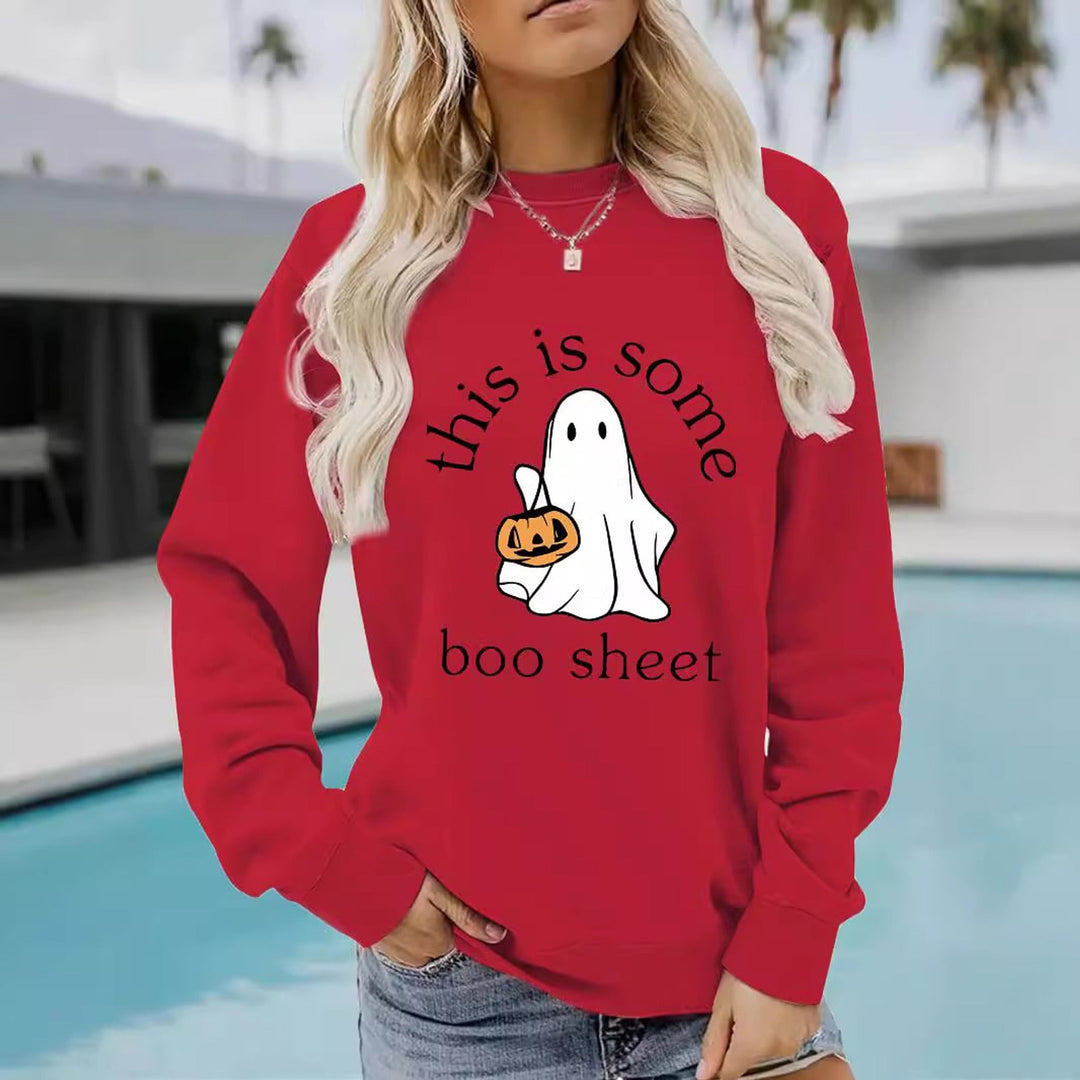 Sissy | Women Ghost Graphic Holiday Sweater
