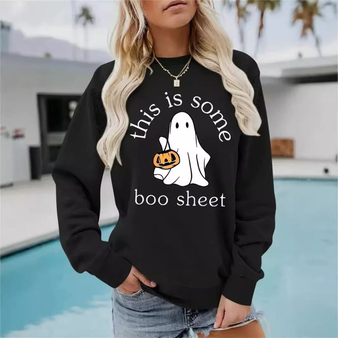 Sissy | Women Ghost Graphic Holiday Sweater