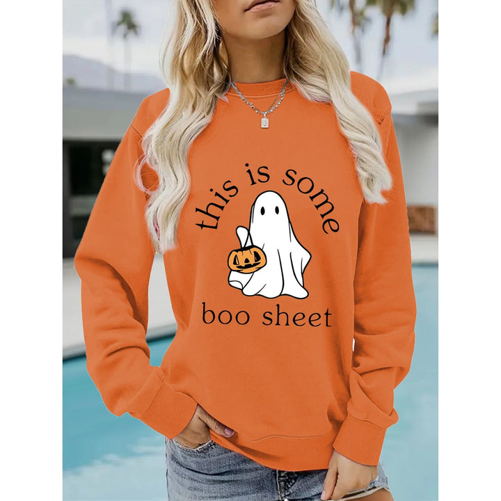 Sissy | Women Ghost Graphic Holiday Sweater