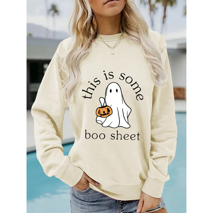 Sissy | Women Ghost Graphic Holiday Sweater