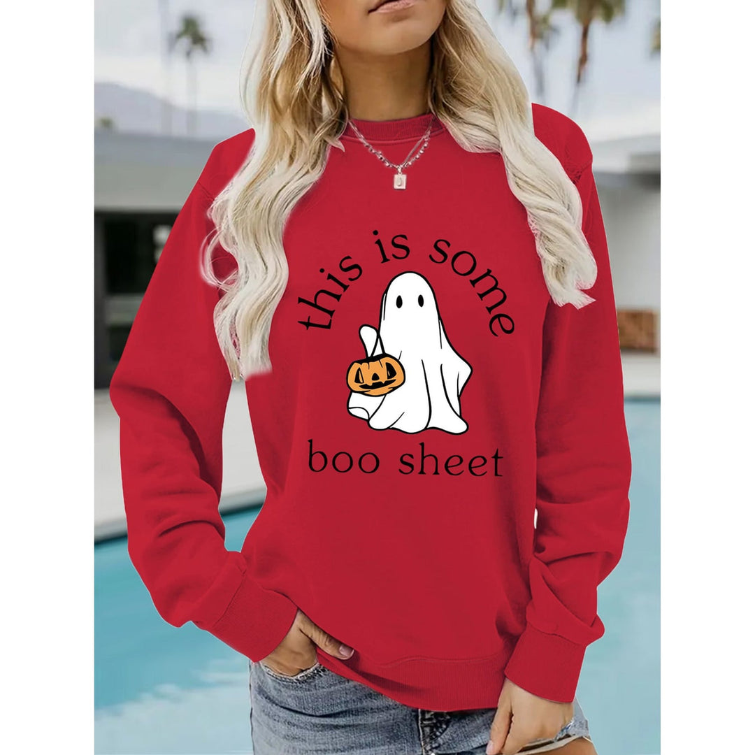 Sissy | Women Ghost Graphic Holiday Sweater