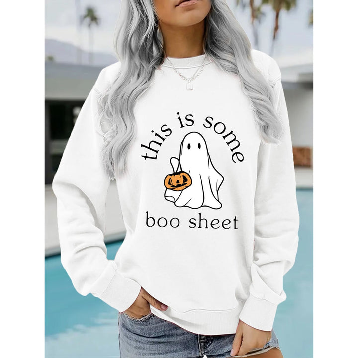 Sissy | Women Ghost Graphic Holiday Sweater