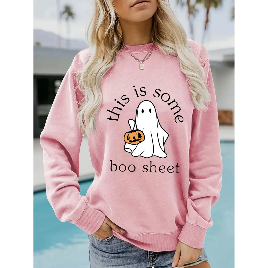 Sissy | Women Ghost Graphic Holiday Sweater