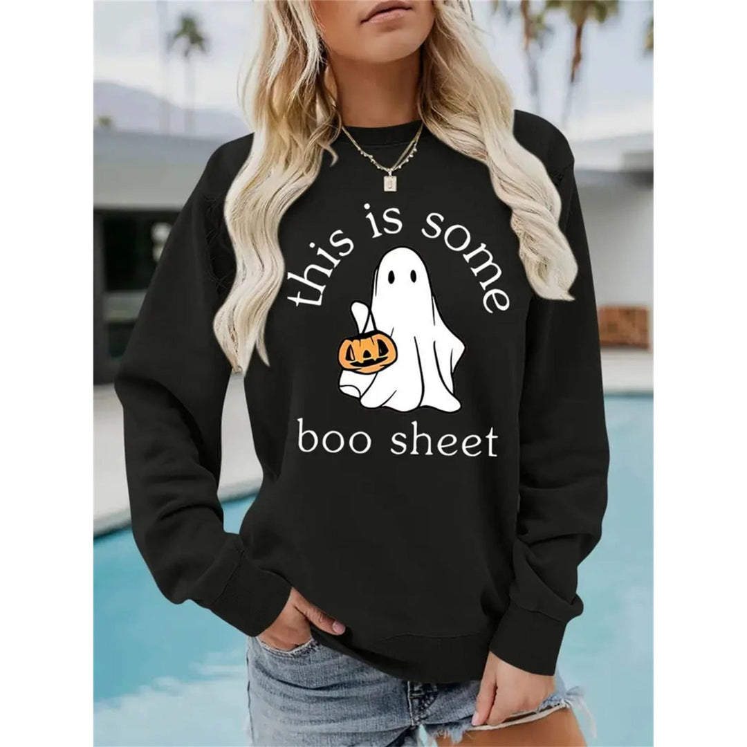 Sissy | Women Ghost Graphic Holiday Sweater