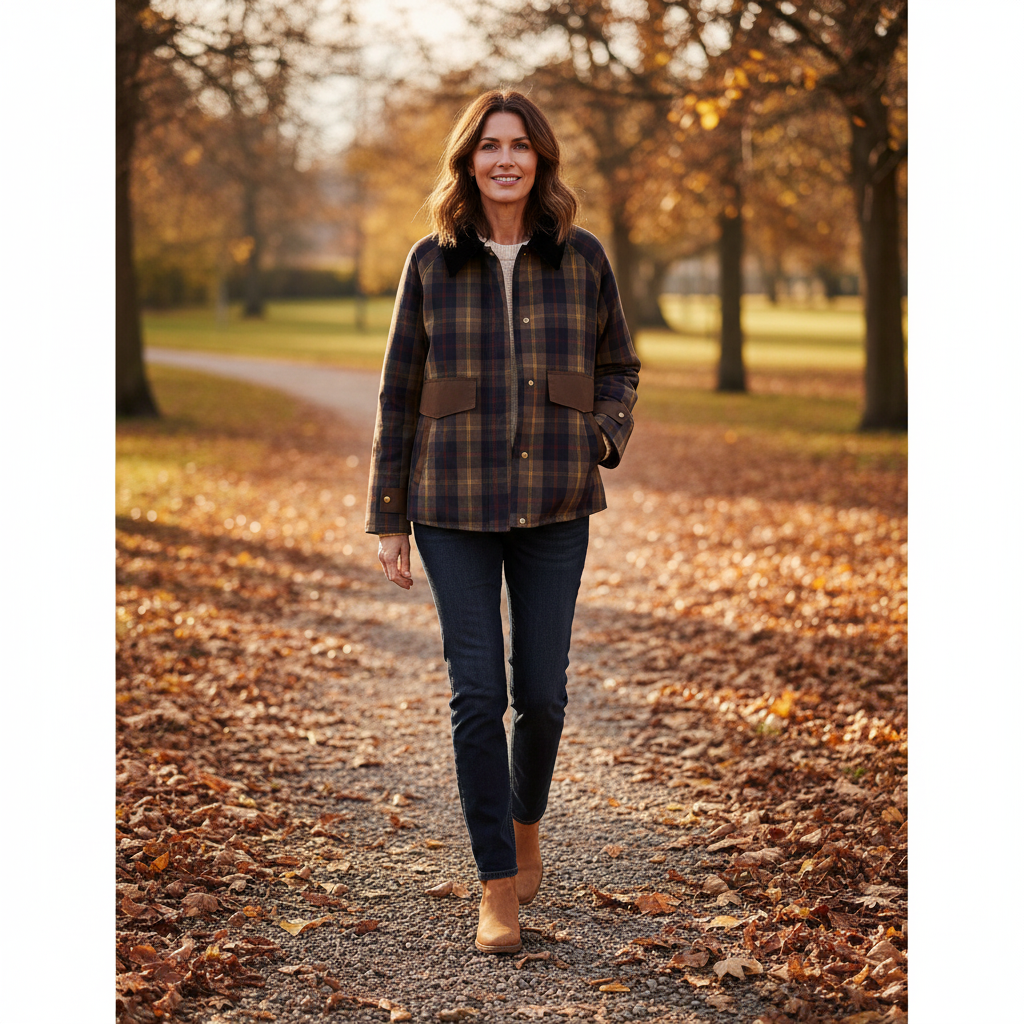 Anneliese | Women Plaid Button Down Jacket
