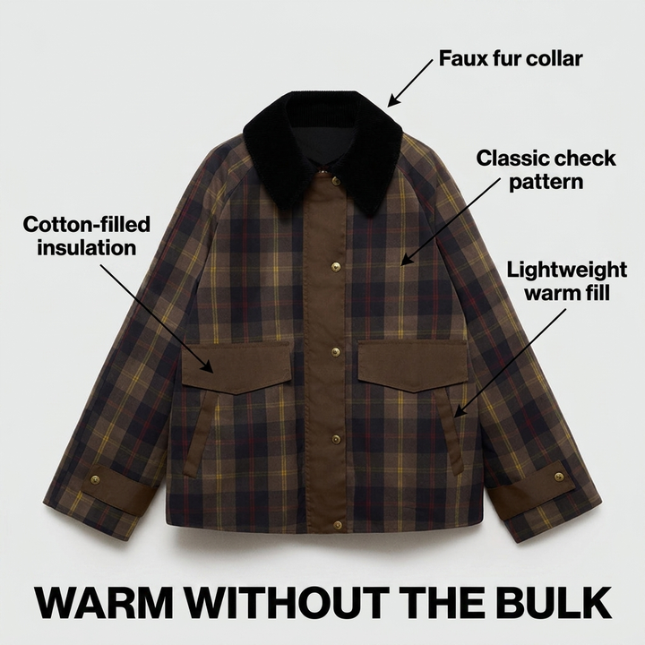 Anneliese | Women Plaid Button Down Jacket