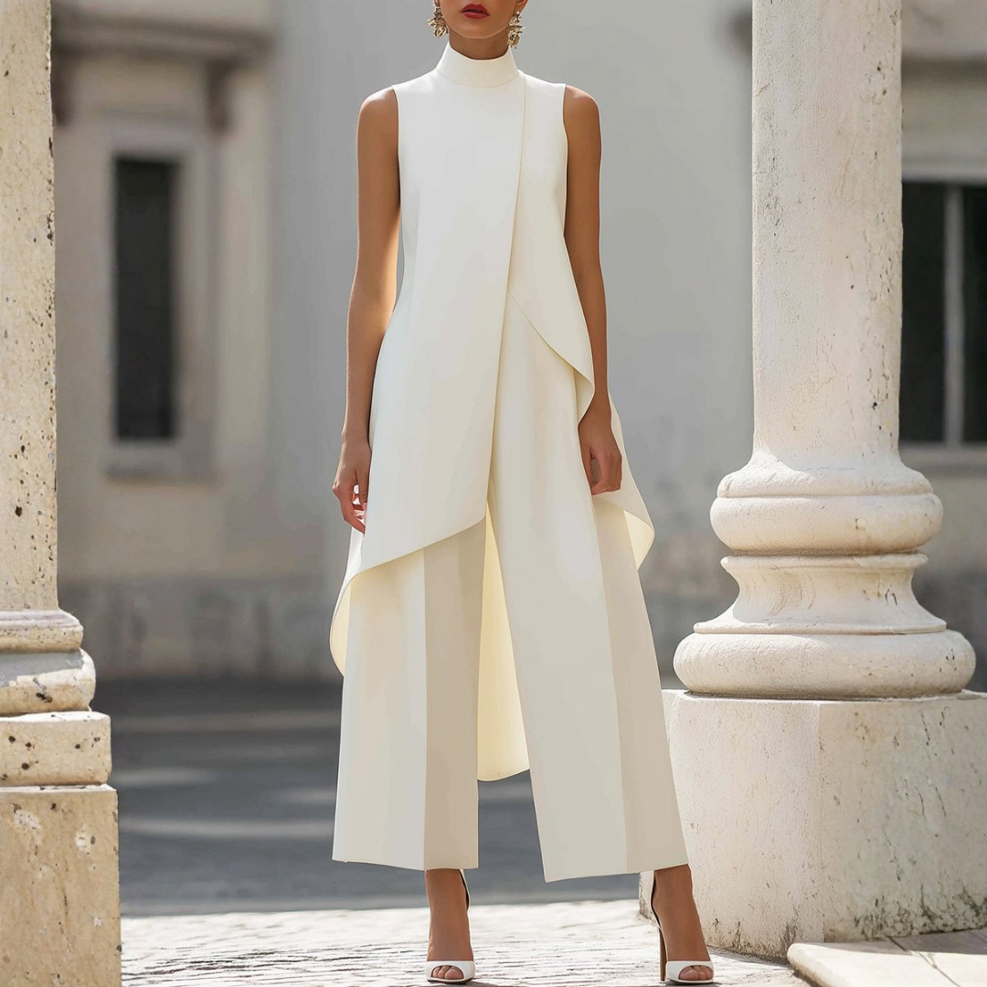 Medea | Women Drop Waist Wide Leg Jumpsuit