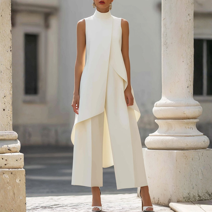 Medea | Women Drop Waist Wide Leg Jumpsuit