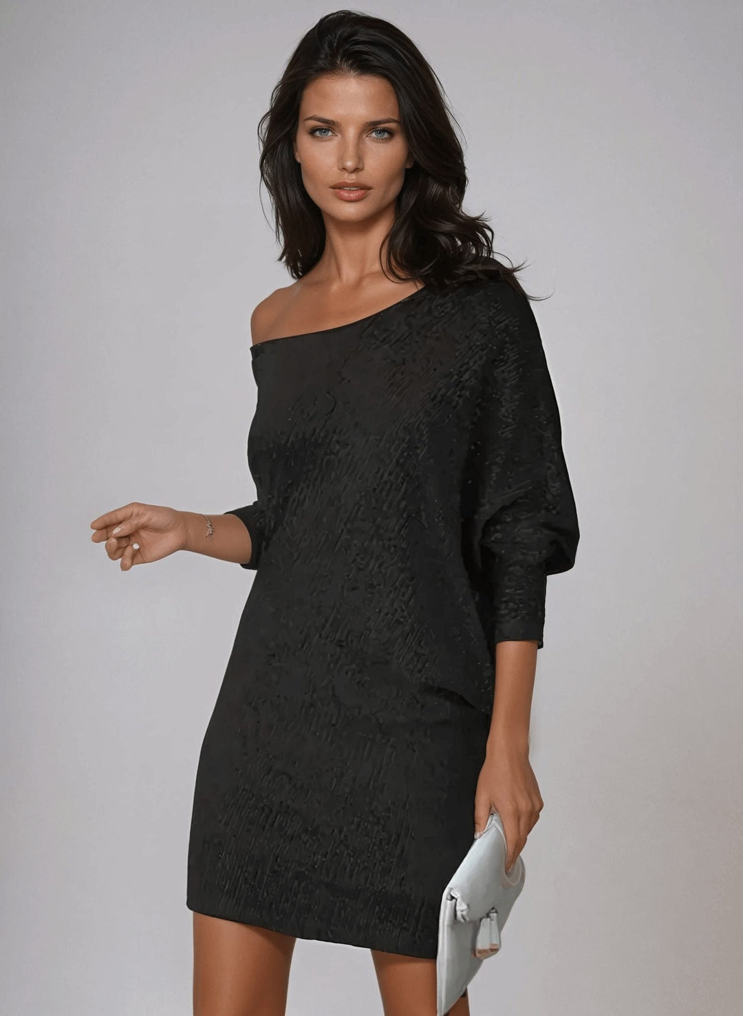 Svetlana Women Sequin Off Shoulder Long Sleeve Party Dress